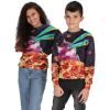 imageTstars 3D Christmas Graphic Pullover Boys Girls Pizza Cat Youth Kids Sweatshirt Medium Multicolor