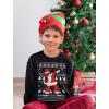 imageTstars Dabbing Through the Snow Boys Ugly Christmas Sweater Style Holiday Xmas Santa Dab Sweatshirt for Youth KidsDab Black
