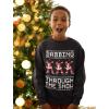 imageTstars Dabbing Through the Snow Boys Ugly Christmas Sweater Style Holiday Xmas Santa Dab Sweatshirt for Youth KidsDabbing Through Black