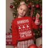imageTstars Dabbing Through the Snow Boys Ugly Christmas Sweater Style Holiday Xmas Santa Dab Sweatshirt for Youth KidsDabbing Through Red