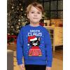 imageTstars Funny Cat Kids Ugly Christmas Sweater Youth Girls Boys Santa Claws Holiday Tacky Xmas SweatersBlue