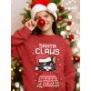 imageTstars Funny Cat Kids Ugly Christmas Sweater Youth Girls Boys Santa Claws Holiday Tacky Xmas SweatersRed