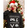 imageTstars Gamer Retro Ugly Christmas Sweater Xmas Party Youth Kids Sweatshirt Large Black