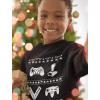 imageTstars Gamer Retro Ugly Christmas Sweater Xmas Party Youth Kids Sweatshirt Large Black