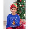 imageTstars Pizza Tree Ugly Christmas Sweatshirt for Boys Girls Tacky Sweater Style Holiday Xmas Sweatshirts for Youth KidsBlue