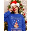 imageTstars Pizza Tree Ugly Christmas Sweatshirt for Boys Girls Tacky Sweater Style Holiday Xmas Sweatshirts for Youth KidsBlue