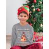 imageTstars Pizza Tree Ugly Christmas Sweatshirt for Boys Girls Tacky Sweater Style Holiday Xmas Sweatshirts for Youth KidsGray