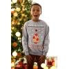 imageTstars Pizza Tree Ugly Christmas Sweatshirt for Boys Girls Tacky Sweater Style Holiday Xmas Sweatshirts for Youth KidsGray