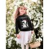 imageUgly Christmas Sweater Big Trex Santa  Children Funny Youth Kids SweatshirtBlack