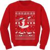 imageTstars Dabbing Through the Snow Boys Ugly Christmas Sweater Style Holiday Xmas Santa Dab Sweatshirt for Youth KidsDab Red