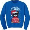 imageTstars Funny Cat Kids Ugly Christmas Sweater Youth Girls Boys Santa Claws Holiday Tacky Xmas SweatersBlue
