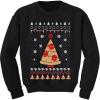 imageTstars Pizza Tree Ugly Christmas Sweatshirt for Boys Girls Tacky Sweater Style Holiday Xmas Sweatshirts for Youth KidsBlack