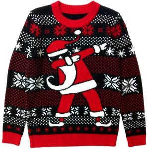 imageTstars Dabbing Santa Claus Boys Ugly Christmas Sweater Xmas Gifts Funny Holiday Sweaters for Youth Kids MediumMulticolor