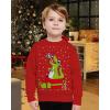 imageFunny Trex Kids Ugly Christmas Sweatshirt for Boys Girls Tacky Sweater Style Xmas Holiday Sweatshirts for ToddlersRed