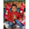 imageFunny Trex Kids Ugly Christmas Sweatshirt for Boys Girls Tacky Sweater Style Xmas Holiday Sweatshirts for ToddlersRed