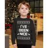 imageIve Been Nice Kids Funny Ugly Christmas Sweatshirt Tacky Sweater Style Xmas Holiday Sweatshirts for ToddlersBlack