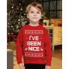 imageIve Been Nice Kids Funny Ugly Christmas Sweatshirt Tacky Sweater Style Xmas Holiday Sweatshirts for ToddlersRed
