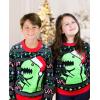 imageTrex Ugly Christmas Sweater Dinosaur Dino Gift for Boys Girls 2yr  12yrMulticolor