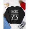 imageTstars Believe In Unicorns  Magical Ugly Christmas Sweater Womens SweatshirtBlack
