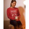 imageTstars Believe In Unicorns  Magical Ugly Christmas Sweater Womens SweatshirtRed