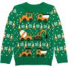 imageConstruction Tractors ampamp Bulldozers Boys Ugly Christmas Sweater Xmas Toddler Kids SweatersMulticolor
