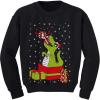 imageFunny Trex Kids Ugly Christmas Sweatshirt for Boys Girls Tacky Sweater Style Xmas Holiday Sweatshirts for ToddlersBlack