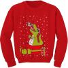 imageFunny Trex Kids Ugly Christmas Sweatshirt for Boys Girls Tacky Sweater Style Xmas Holiday Sweatshirts for ToddlersRed