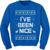 imageIve Been Nice Kids Funny Ugly Christmas Sweatshirt Tacky Sweater Style Xmas Holiday Sweatshirts for ToddlersBlue