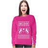 imageTstars Believe In Unicorns  Magical Ugly Christmas Sweater Womens SweatshirtPink