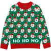 imageTstars Cute Santa Claus Ugly Christmas Sweater Ho Ho Holiday Boys Girls Toddler SweaterMulticolor
