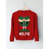 imageTeeStars  Elf Suit Funny Elfie Christmas Women SweatshirtGreen