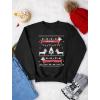 imageTstars Dachshund Sweatshirt Women Teen Girls Dog Lover Ugly Christmas Sweater StyleBlack
