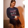 imageTstars Dachshund Sweatshirt Women Teen Girls Dog Lover Ugly Christmas Sweater StyleNavy