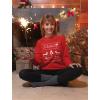imageTstars Dachshund Sweatshirt Women Teen Girls Dog Lover Ugly Christmas Sweater StyleRed