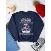 imageTstars Fa La La Flamingo Ugly Christmas Sweatshirt for Women Teen Girls Tacky Sweater Style Xmas Holiday SweatshirtsNavy