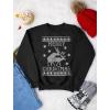 imageTstars Naughty Merry Christmas Reindeer Sweatshirt for Men Tacky Sweater Style Holiday Xmas Mens SweatshirtsReindeer  Black