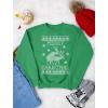 imageTstars Naughty Merry Christmas Reindeer Sweatshirt for Men Tacky Sweater Style Holiday Xmas Mens SweatshirtsReindeer  Green