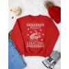 imageTstars Naughty Merry Christmas Reindeer Sweatshirt for Men Tacky Sweater Style Holiday Xmas Mens SweatshirtsReindeer  Red