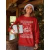 imageTstars Naughty Merry Christmas Reindeer Sweatshirt for Men Tacky Sweater Style Holiday Xmas Mens SweatshirtsReindeer  Red