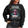 imageTstars Fa La La Flamingo Ugly Christmas Sweatshirt for Women Teen Girls Tacky Sweater Style Xmas Holiday SweatshirtsBlack