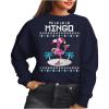 imageTstars Fa La La Flamingo Ugly Christmas Sweatshirt for Women Teen Girls Tacky Sweater Style Xmas Holiday SweatshirtsNavy