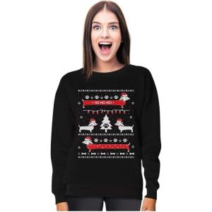 imageTstars Dachshund Sweatshirt Women Teen Girls Dog Lover Ugly Christmas Sweater StyleBlack
