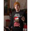 imageSanta Paws Sweatshirt Men Pug Christmas Sweater Style Ugly Xmas SweatshirtsBlack