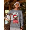 imageSanta Paws Sweatshirt Men Pug Christmas Sweater Style Ugly Xmas SweatshirtsGray