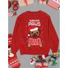 imageSanta Paws Sweatshirt Men Pug Christmas Sweater Style Ugly Xmas SweatshirtsRed