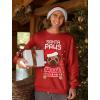 imageSanta Paws Sweatshirt Men Pug Christmas Sweater Style Ugly Xmas SweatshirtsRed