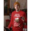 imageSanta Paws Sweatshirt Men Pug Christmas Sweater Style Ugly Xmas SweatshirtsRed