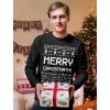 imageTstars Merry Christmath Long Sleeve Shirt Men Math Teacher Ugly Christmas Sweater StyleBlack