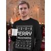 imageTstars Merry Christmath Long Sleeve Shirt Men Math Teacher Ugly Christmas Sweater StyleBlack