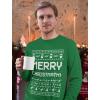 imageTstars Merry Christmath Long Sleeve Shirt Men Math Teacher Ugly Christmas Sweater StyleGreen
